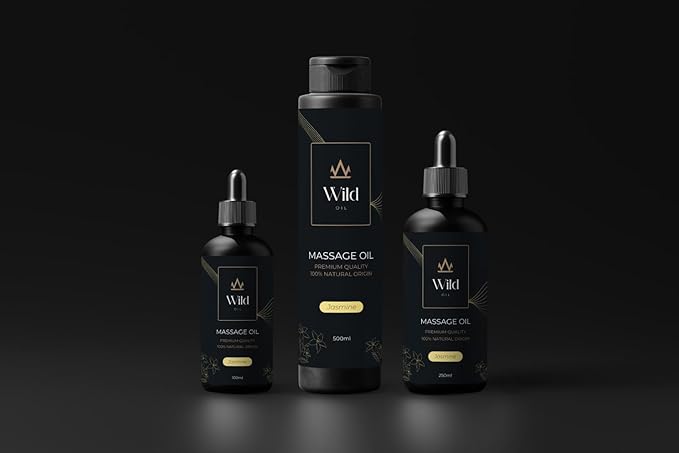 Luxurious Massage Oil Mineral, Grape Seed, Jojoba & Lavender Skin Moisturization Hair Nourishment Hydration, Elasticity, Vegan & Natural (100ml, Lavender)