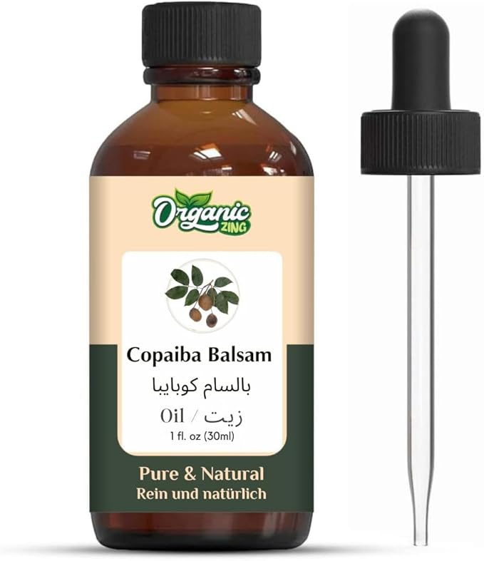 Copaiba Balsam (Copaifera officinalis) Oil | Pure & Natural Essential Oil for Skincare, Hair Care and Massage - 30ml/1.01fl oz
