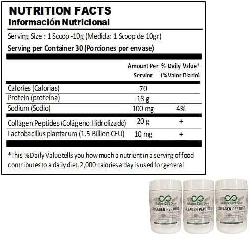 Alkaline Care |Hydrolyzed Collagen Peptides for Women & Men |Multi-Type Unflavored Collagen Powder Protein for Hair, Bones, Skin, Nails & Joints | 10g Collagen Peptides per Serving | 10.5Oz (300g)