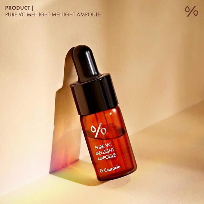 Dr.Ceuracle by leegeehaam Pure VC Mellight Ampoule - Vitamin C Serum for Face, One Week Program for Anti-oxidant, Firm, Clarify, Fade Pigmentation, Skin Radiance (4 Counts (Pack of 1))