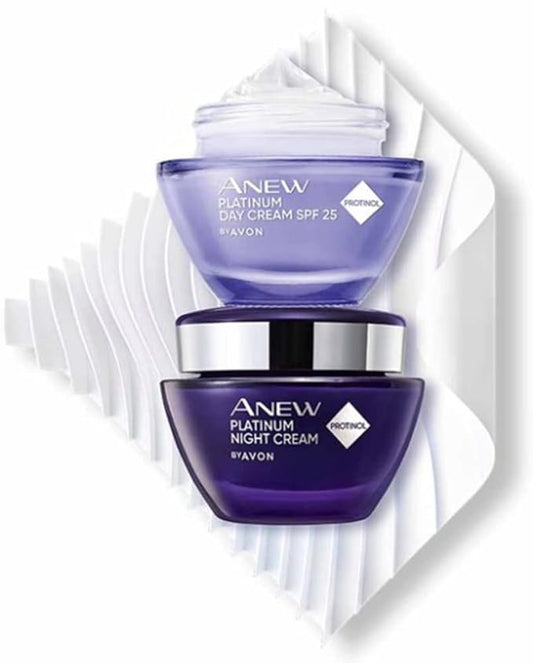 AVON Anew Platinum Day and Night Cream (Two Pack Set)