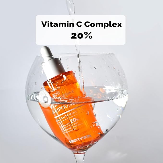 Jeju Tangerine Vitamin C Ampoule 1.75 fl oz. | 11 Vitamin Complex + Panthenol + Niacinamide + Adenosine | Hydrating & Soothing Korean Facial Serum for Sensitive Skin