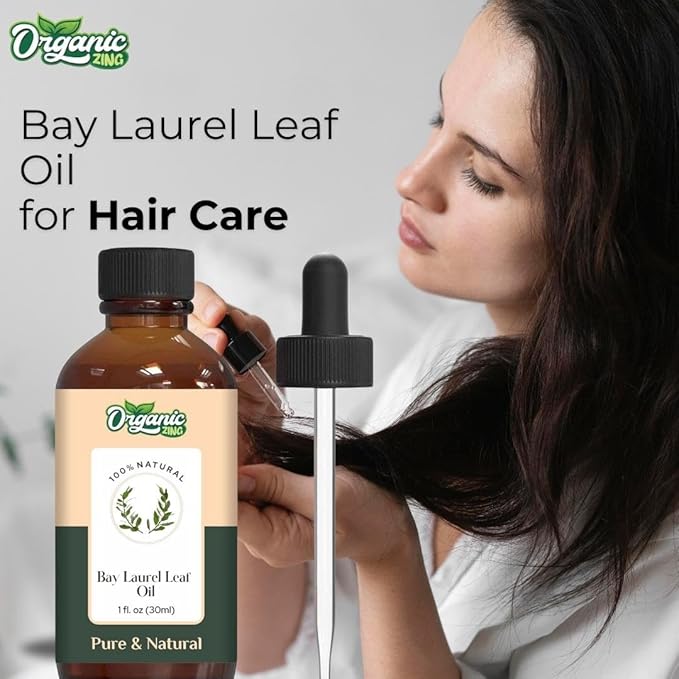 Bay Laurel Leaf (Laurus Nobilis) Oil | Pure & Natural Essential Oil for Skincare, Hair Care & Massage - 30ml/1.01fl oz