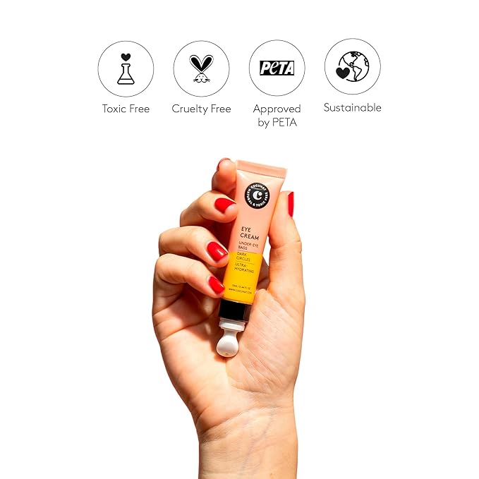 COCUNAT - Eye Contour Cream for Bags & Under-Eye Circles - Cold Effect Applicator - Visibly Reduces the Appearance of Bags - High Caffeine Content - For All Skin Types - 13 ml