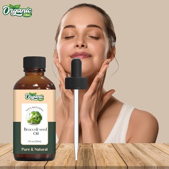 Broccoli Seed (Brassica oleracea) Oil | Pure & Natural Carrier Oil for Skincare, Hair Care & Massage - 30ml/1.01fl oz