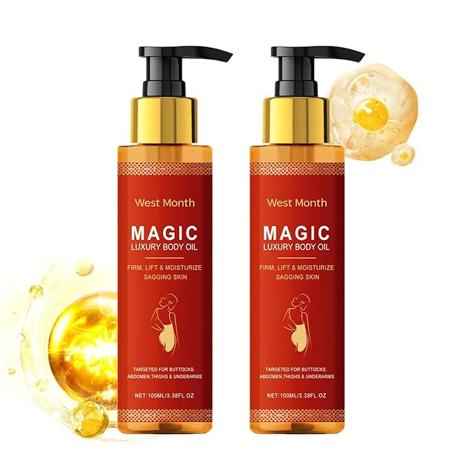 Magic Body Firming Oil,Magic Luxury Body Oil for Skin,Hydrating and Firming Body Oil for Full Body Use (2pcs)
