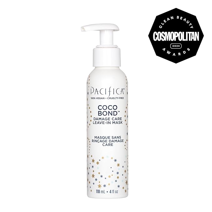 PACIFICA Beauty, Coco Bond Damage Care Leave-In Repair Mask Treatment, Dry & Damaged Hair from Bleach, Color, Chemical Services, Chlorine, & Heat, Coconut, Vegan