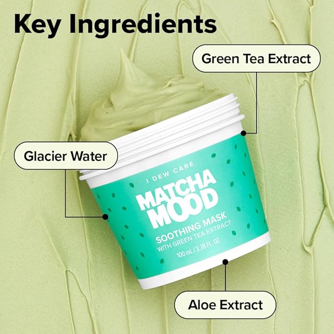 I DEW CARE Wash Off Face Mask Gift Set - Mini Scoops | Hyaluronic Acid, Korean Self Skincare, Facial Treatment, Vegan, Cruelty-Free, Paraben-Free, Exfoliating, Soothing