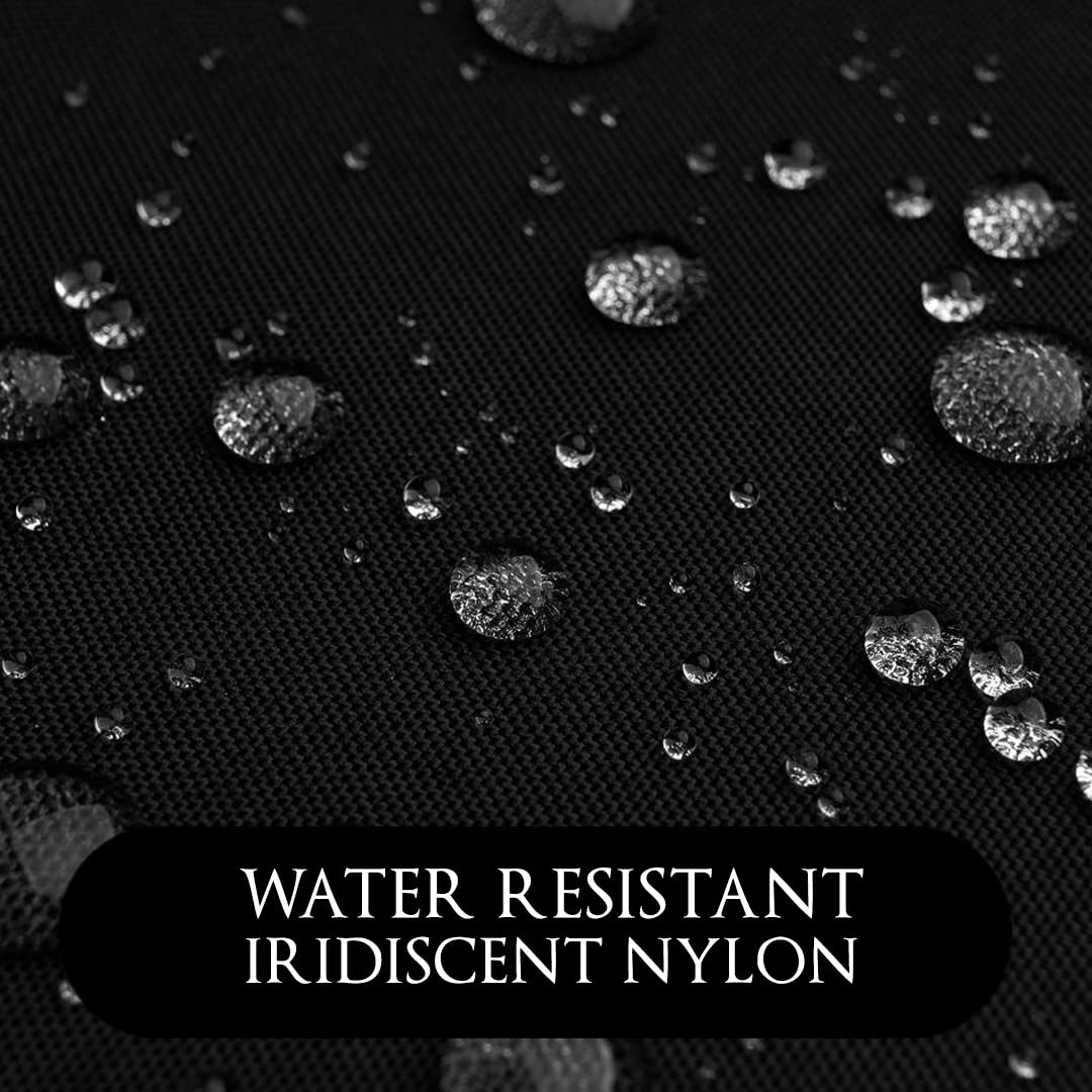 Betty Dain Lightweight Crinkle Nylon Hair Cutting/Styling Cape, Water Resistant, Ultra Lightweight Crinkle Antron Nylon, Repels Hair, Neck Snap Closure, Generous 54 x 60 Inch Size, Black