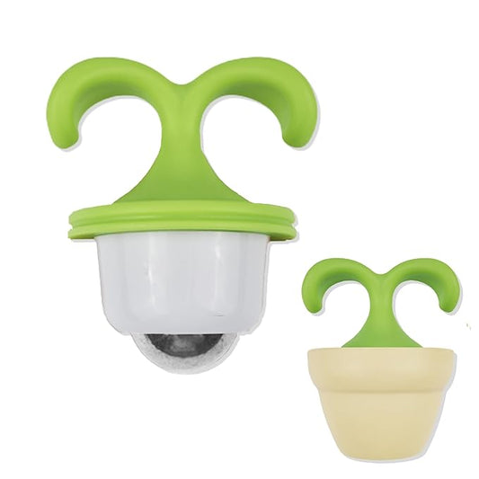 Ice Globes for Face - 2pcs Ice Roller, Massage Ball Roller for Women, Relieve Discomfort and Puffiness, Eye Lag, Green Plantlike