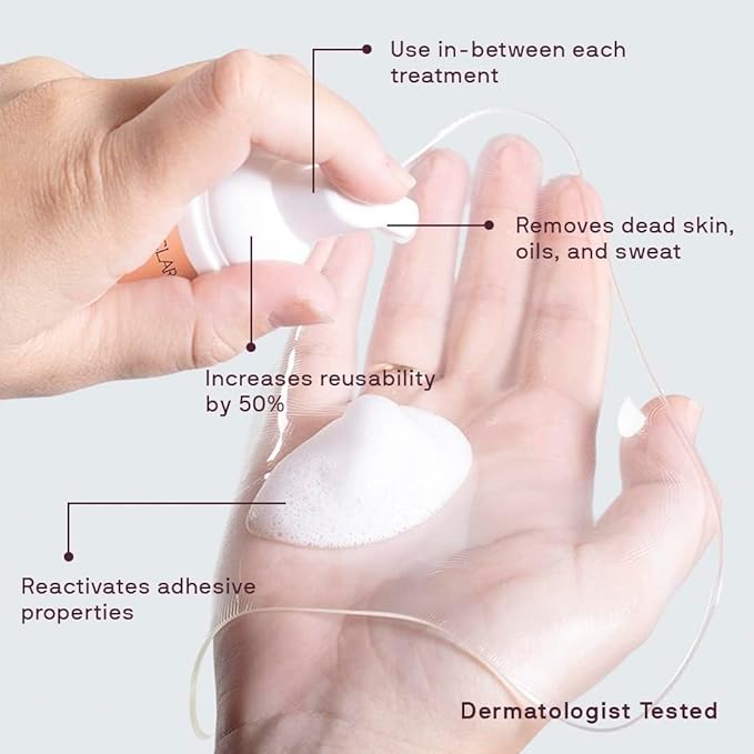 Dermaclara Face Patches Kit - Anti Wrinkle Patches for Forehead, Smile Lines, Silicone Anti-Wrinkle Frown Line Treatment, Up to 30 Uses - Kit: 1 Forehead, 2 Mouth, 2 Eye Patch & 1 Patch Prep Cleanser