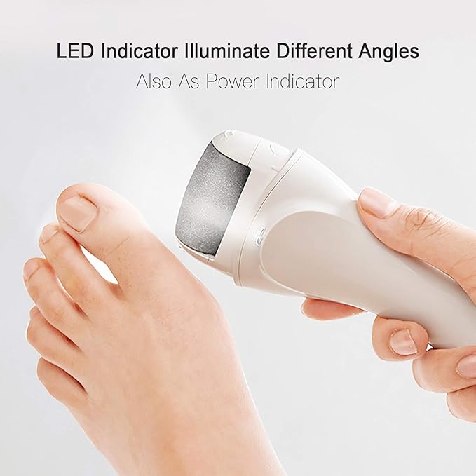 Electric Foot Callus Remover, Rechargeable Portable Electronic Foot File Pedicure Tools, Electric Callus Remover Kit, Professional Pedi Feet Care Perfect for Dead, Hard Cracked Dry Skin Ideal Gift