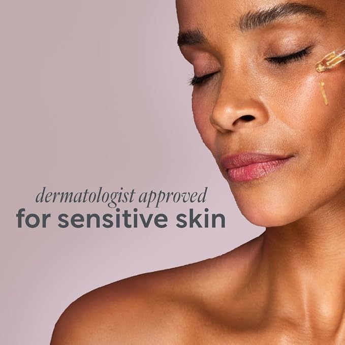 Face Oil, Certified Organic, Antioxidant Rich Facial Oil, Pink Microalgae, Vitamin E & Squalane, Lightweight & Luxurious, Dermatologist Approved, Cruelty Free & Vegan, 0.6fl oz