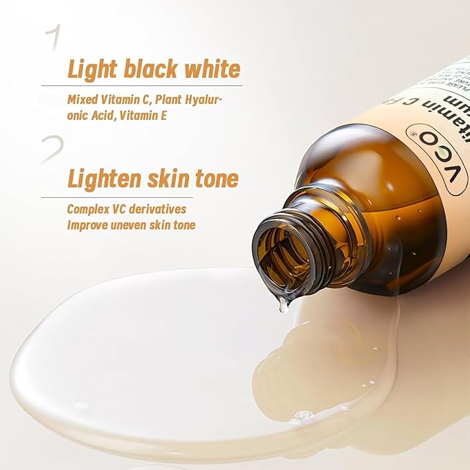 VGO Skin Care Set, with Snail Mucin 92% Moisturizer, Vitamin C Serum & Pro-Xylane Active Eye Cream, 3-Step Skin Care Kit, Day & Night Skincare Routine