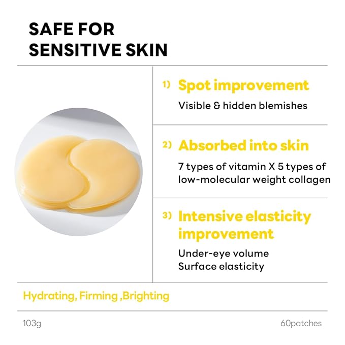 Mediheal Vita Collagen Under Eye Patches & Madecassoside Blemish Toner Pad for Daily Blemish Care