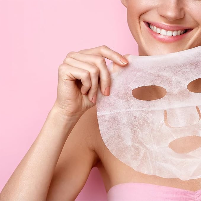 Leaders Insolution VITA Brightening Skin Renewal Mask | Vitamin C & Niacinamide for Dark Spot Reduction and Luminous Glow | 100% Natural Cotton Sheet for Dull Skin (5 Sheets)