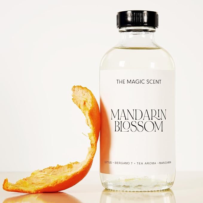 Mandarin Blossom Oils for Diffuser - HVAC, Cold-Air, & Ultrasonic Diffuser Oil, HVAC scents Inspired by St. Regis Hotel, Maldives - Essential Oils for Aromatherapy - 8.5 fl oz, 250 mL