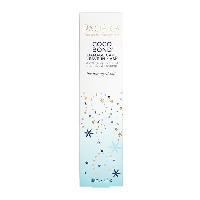 PACIFICA Beauty, Coco Bond Damage Care Leave-In Repair Mask Treatment, Dry & Damaged Hair from Bleach, Color, Chemical Services, Chlorine, & Heat, Coconut, Vegan