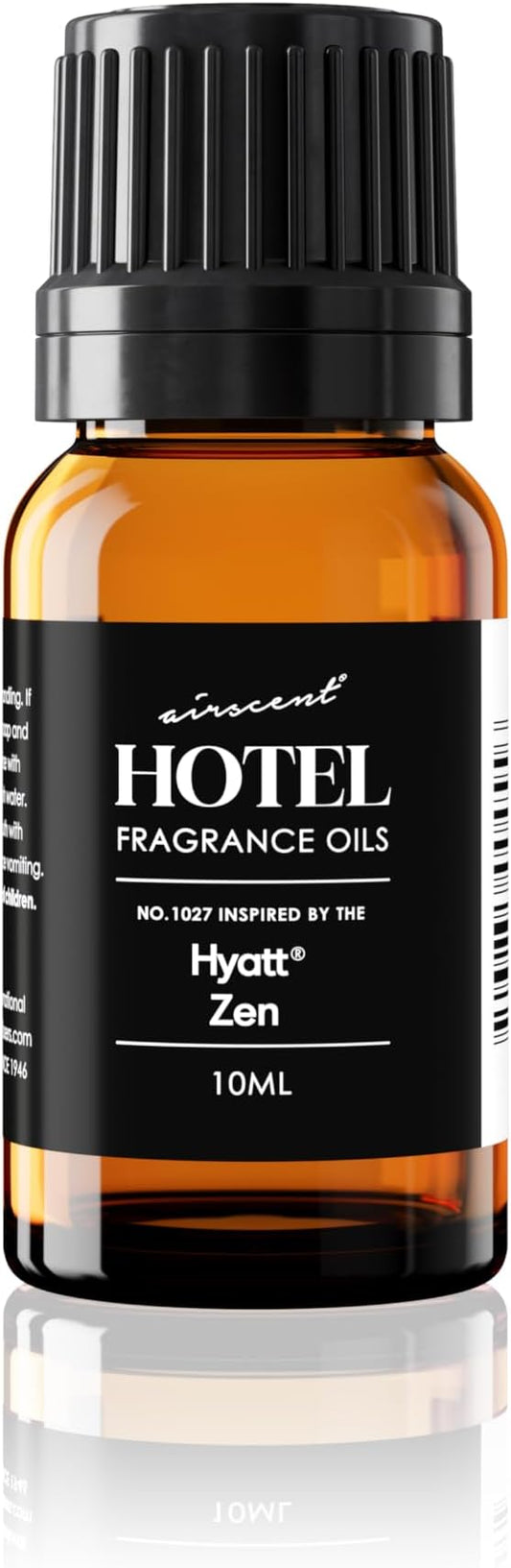 AirScent Hotel Diffuser Oil Inspired by The Hyatt Zen Hotel Scent - Premium Fragrance Oil No. 1027 for Ultrasonic and Waterless Diffusers and Crafting - 10 mL, 0.34 fl oz Glass Bottle with Dropper