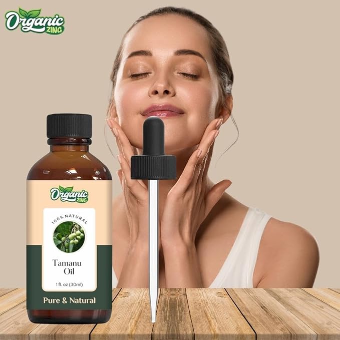 Tamanu (Calophyllum inophyllum) Oil Pure & Natural for Skin, Face, Hair Care, Aromatherapy & Massage 30ml/1.01fl oz