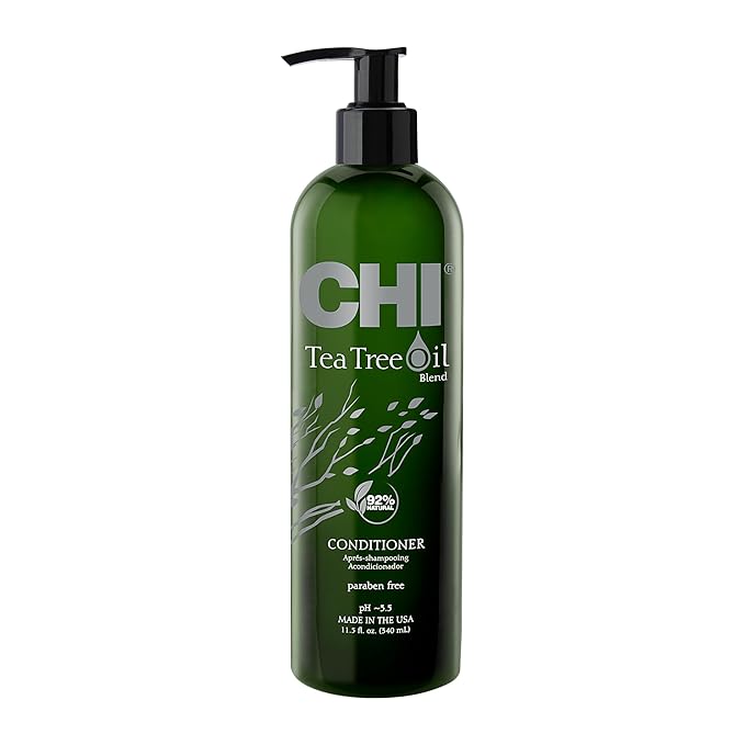 CHI Tea Tree Oil Conditioner, Refreshing, Lightweight Conditioner For Nourishing & Rejuvenating Hair, Sulfate, Paraben, & Cruelty-Free, 11.5 Oz