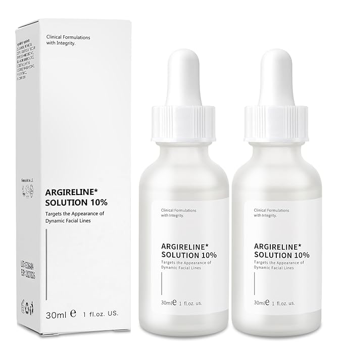 Argireline Serum For Oily Skin, Advanced Anti-Wrinkle Facial Serum For Women, 30 ML/ 2 PCS Moisturizing Argireline 10% Solution For Face, Argireline Peptide.