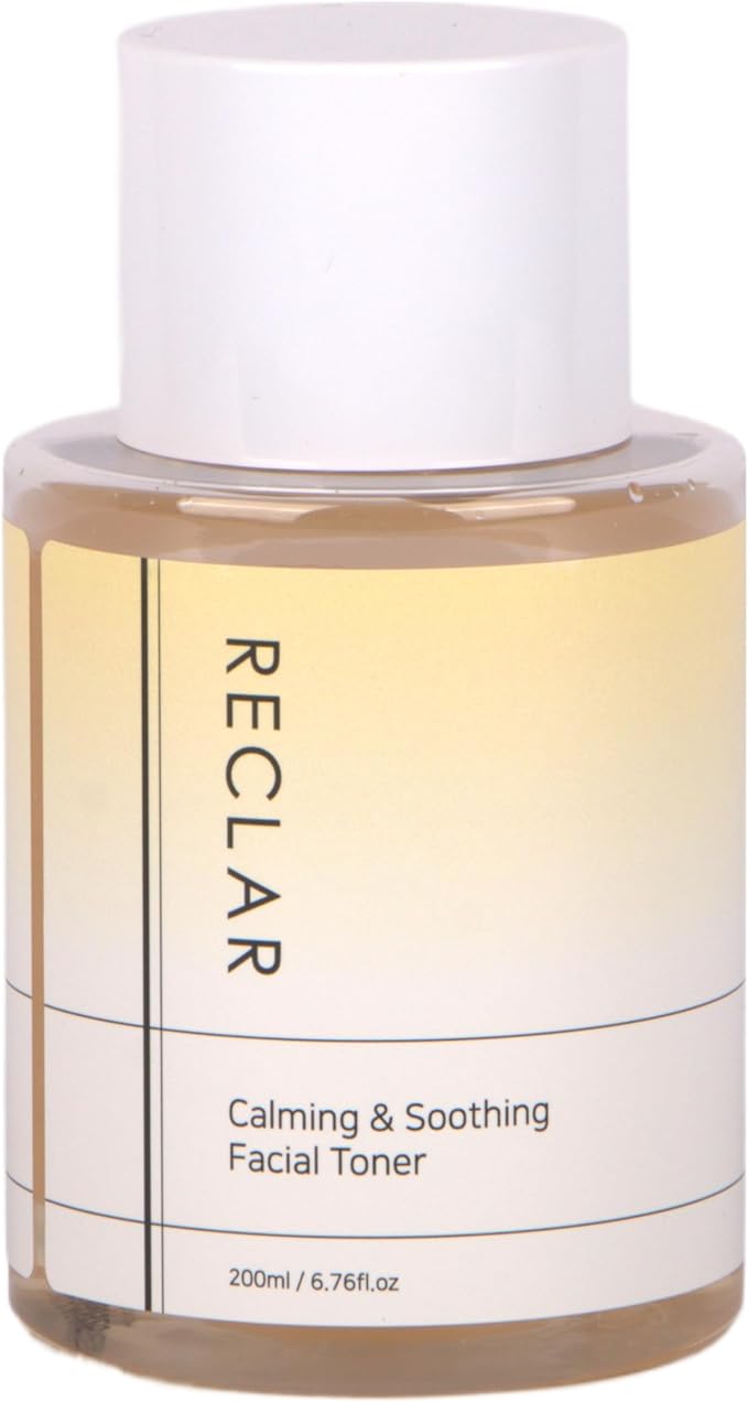 Calming & Soothing Facial Toner, 200ml, Korean Skincare, Aloe Vera, BHA, Centella Asiatica, Hyaluronic Acid, Allantoin, Hydrating, Clear