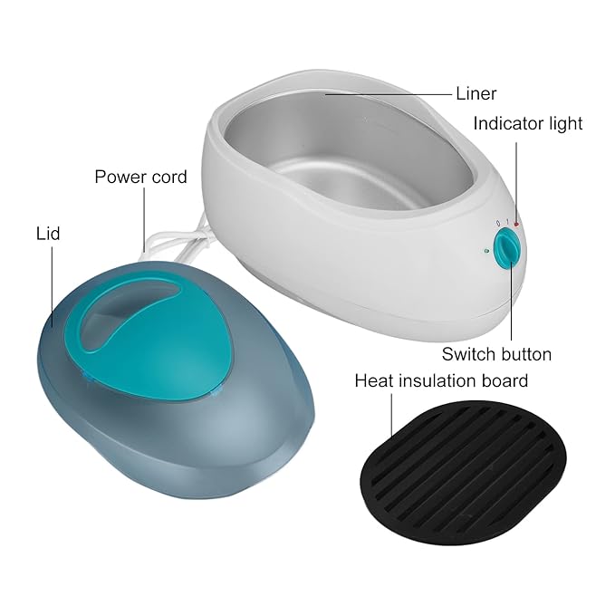 Paraffin Wax Bath, Paraffin Wax Warmer Professional Salon Spa Paraffin Heater Pot Moisturizing Soothing Hand Feet Wax Spa Machine Kit for Women Men Hands and Feet Skin Care 2.3L(#2)