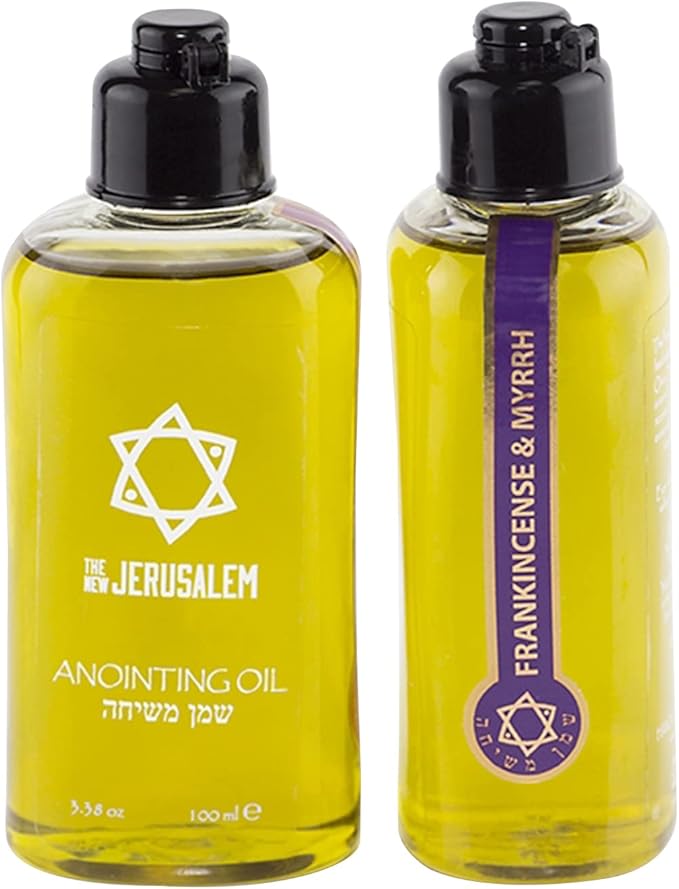 Frankincense and Myrrh Anointing Oil from Spring Nahal, Holy Spiritual Oils, 3.4 Fl Oz