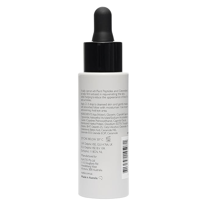 Plant Peptide Line and Wrinkle Serum, 1 oz - Anti Aging Serum - Rejuvenating Face Serum - Daily Serum for Face to Revitalize Skin Texture