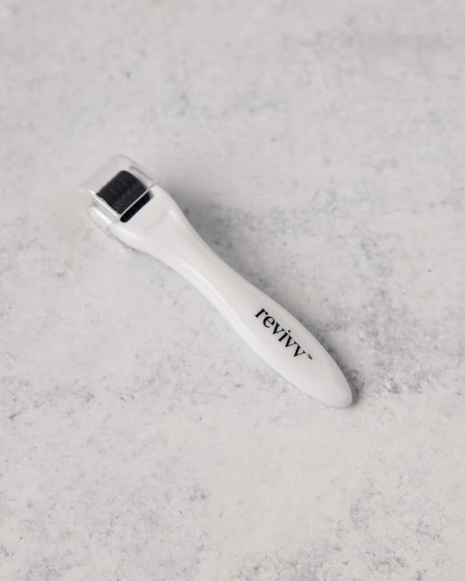 REVIVV® Roller for Hair Rejuvenation – 0.25mm Roller for Scalp, Hair, Beard, Skin – 45 Day Supply