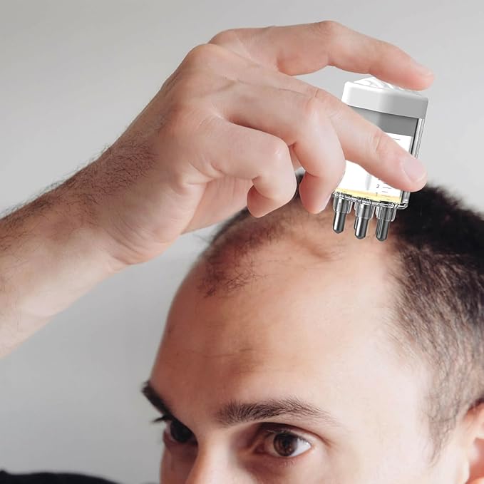 Scalp Applicator Brush Tool Dedicated to Minoxidil, Hair Serum Applicator, Oil Scalp Massage Applicator Comb with Smooth Glide and Even Dispensing(Not lnclude Any Liquids)