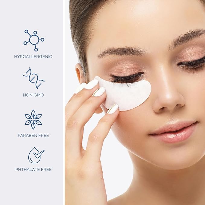 Hyaluronic Acid & Collagen Under Eye Patches - Dermatologist Tested, Hydrating, Reduces Bags & Wrinkles - Anti-Aging, Clean Beauty, Cruelty-Free Korean Skincare for All Skin Types - 15 Pairs