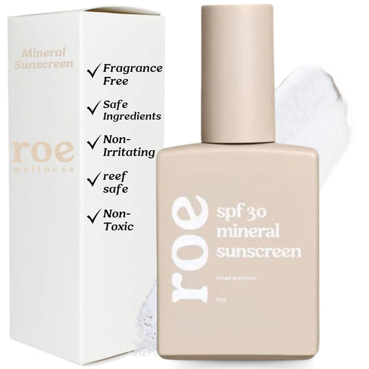 Roe Wellness- Baby Mineral Sunscreen SPF 30 | Non-Greasy, Reef Safe, Paraben-Free