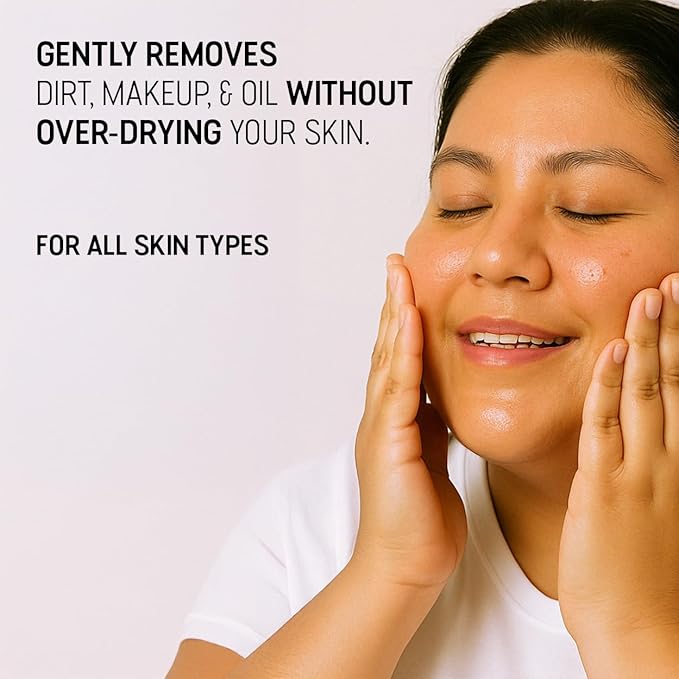 CannaSmack Cleansing Oil - Gentle Daily Face Cleanser & Makeup Remover with Hemp Seed, Argan, & Rosehip - Hydrating, Non-Drying Formula for All Skin Types, 4 oz