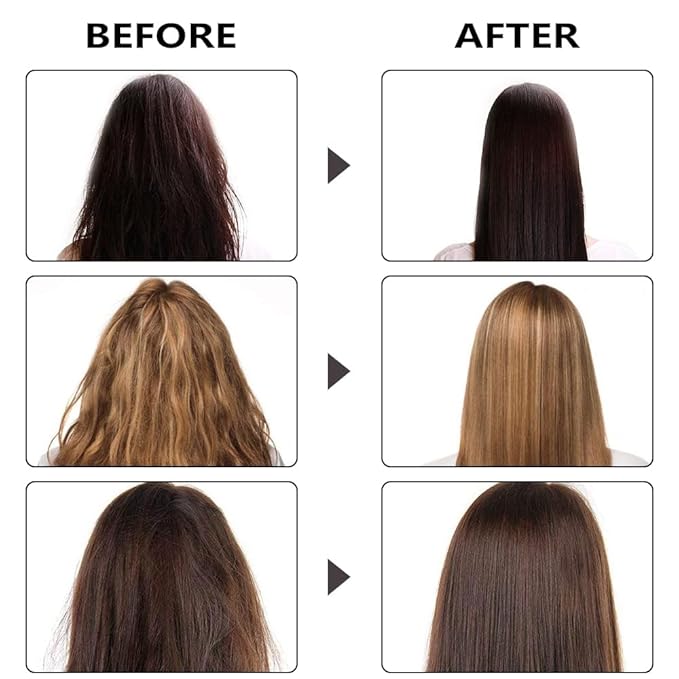 Hair Oil Serum for Frizzy Hair,Smooth & Shine Anti-frizz Hair Serum,Morocco Oil Silk Bright Hair Frizz-free Serum,Smoothing Natural Hair Care Essential Oil Reduce Dry,Curly,Wavy,Damaged Hair (2Pcs)