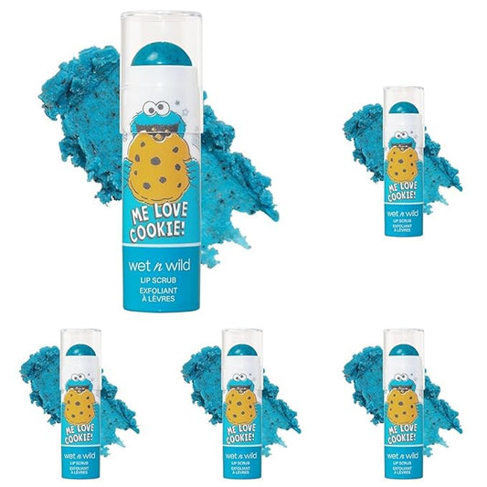 Wet n Wild ME LOVE COOKIE! Lip Scrub Sesame Street Collection (Pack of 5)