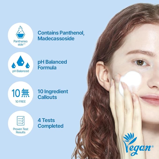 ETUDE SoonJung pH 6.5 Whip Cleanser 8.45 fl.oz (250ml) | Non Comedogenic & Hypoallergenic Soft Bubble Facial Wash for Sensitive Skin | Fragrance-Free & Low-pH Vegan Facial Cleansing Foam | K-Beauty