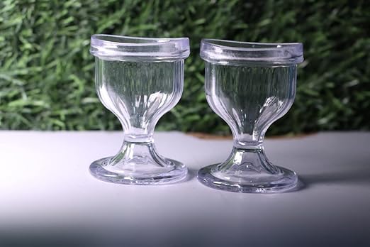 Transparent Eye Wash Cup with Storage Container- Eye Cups for Eye wash Shaped Rim for Eye Rinse n Cleansing Eye wash Cups Remove Dust, Makeup & Irritants- Eye wash kit Set of 2 Eye Cup