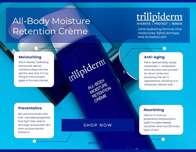Trilipiderm Weekender Bundle – All-Body Moisture Retention Crème 6-Pack Travel Size – 3x SPF 30 Broad Spectrum Sunscreen 3 oz + 3x Original Formula 3 oz – Hydrating Skincare for All Skin Types