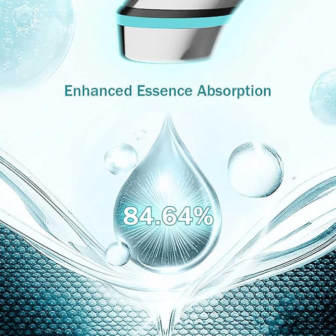 Upgraded Version | Skin Care Device - Facial Glow Booster for Maximizing and Boosting Skin Care Absorption - Needle Free, Radiance, Elasticity | LED Anti-Wrinkle Device | Skin Care Firming, Toning