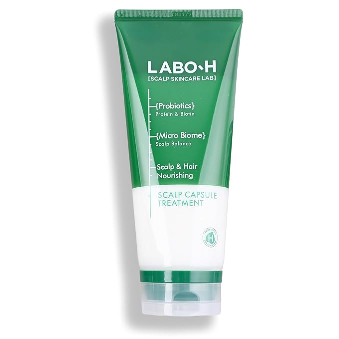 L.A.B.O-H Scalp Capsule Treatmentt- Korean Hair & Scalp Care with Green Probiotics - Moisturizing Low pH Formula for Dry Scalp - Scalp Detox & Moisturizer (200ml x 1pack)