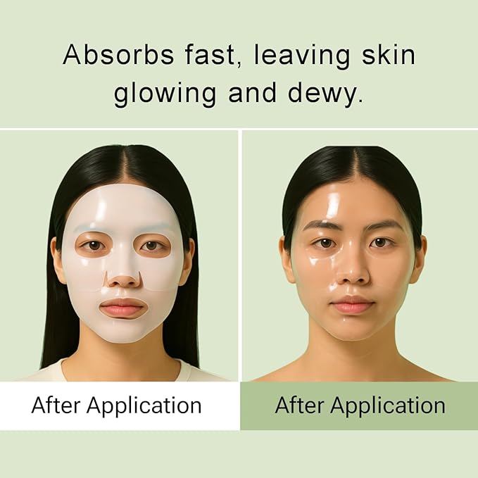 Bio-Collagen Face Mask – Hydrating, Firming, Anti-Aging Treatment for Wrinkle Reduction, Pore Minimizing & Youthful Skin – Like Korean Collagen Sheet Mask for All Skin Types 34g x4ea