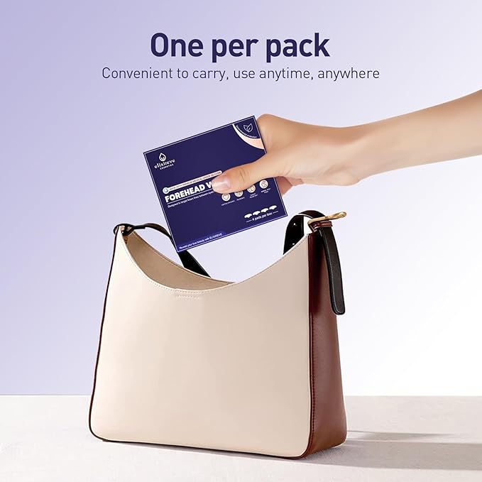 Soft Silicone Forehead Wrinkle Patches Reusable, Non-invasive Natural Forehead Wrinkles Treatment Patches, Safe Anti Wrinkle Facial Patches Overnight,4 Pieces