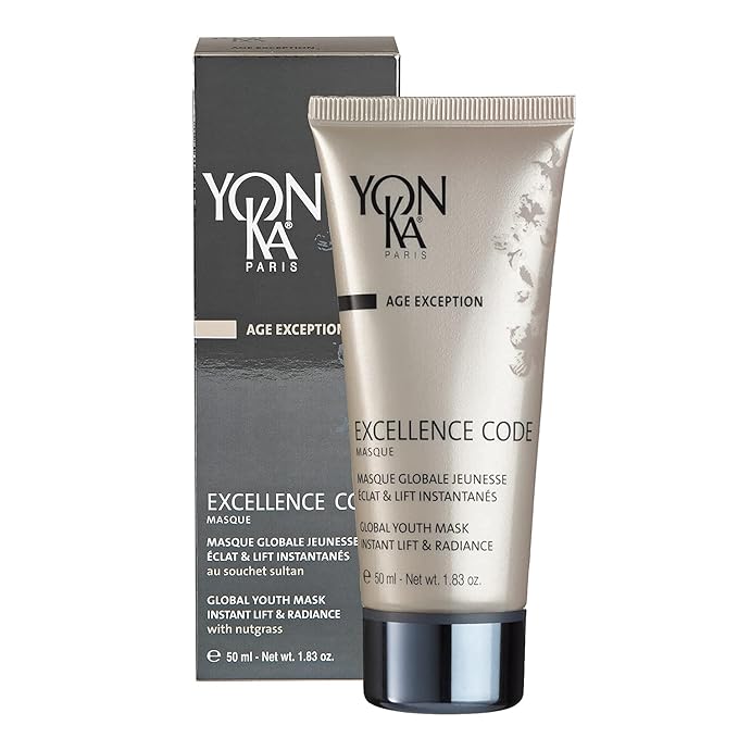 Yon-Ka Excellence Code Masque (50ml) Anti-Aging Face Mask and Overnight Sleep Treatment with Hyaluronic Acid, Lift and Firm Skin, Paraben-Free