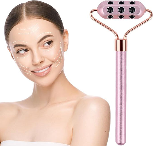 Germanium Roller Uplifting Face Massager Beauty Roller for Skin Tightening & De-Puffing, Face, Eye, Chin, Neck Massager, Anti-Aging Wrinkles Reduces