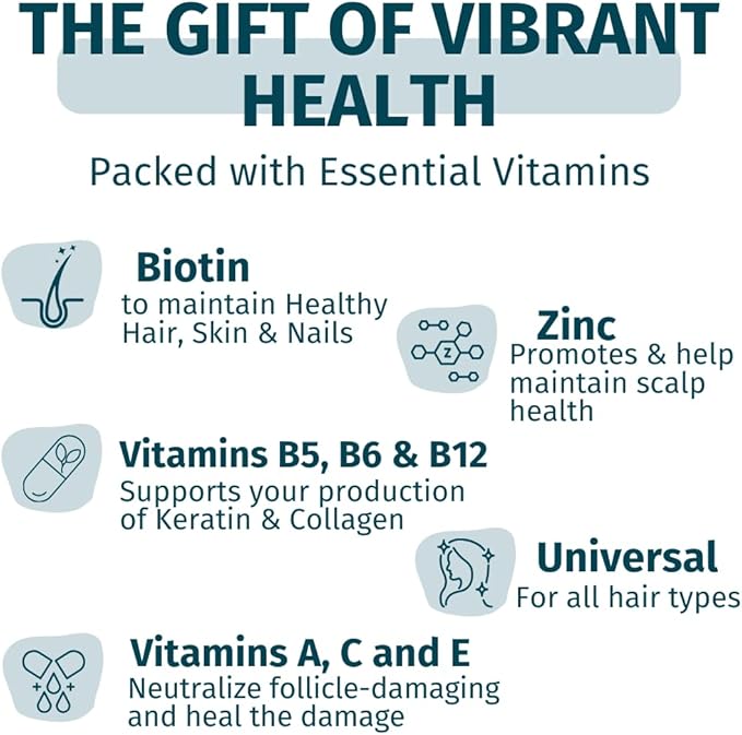 WEEM Hair Skin and Nails Gummies - Supports Healthy Hair - Vegan biotin Vitamins for Women & Men Supports Faster Hair Growth, Stronger Nails, Healthy Skin, Extra Strength (3)