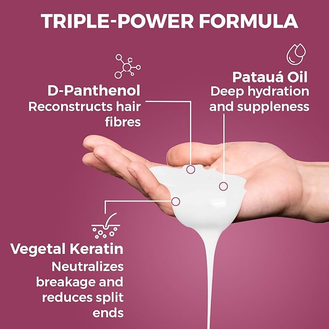 Prohall Cosmetic Deep Conditioning Brazilian Ampule for Extremely Damaged Blonde Hair & PH Stabilizing Equalize Hair Mask - Post Keratin, Coloring & Bleaching Treatment