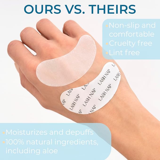 50 Pairs Under Eye Gel Pads for Lash Extensions, Lash Lifts, Aloe Vera Hydrogel Eye Patch (lash nap)