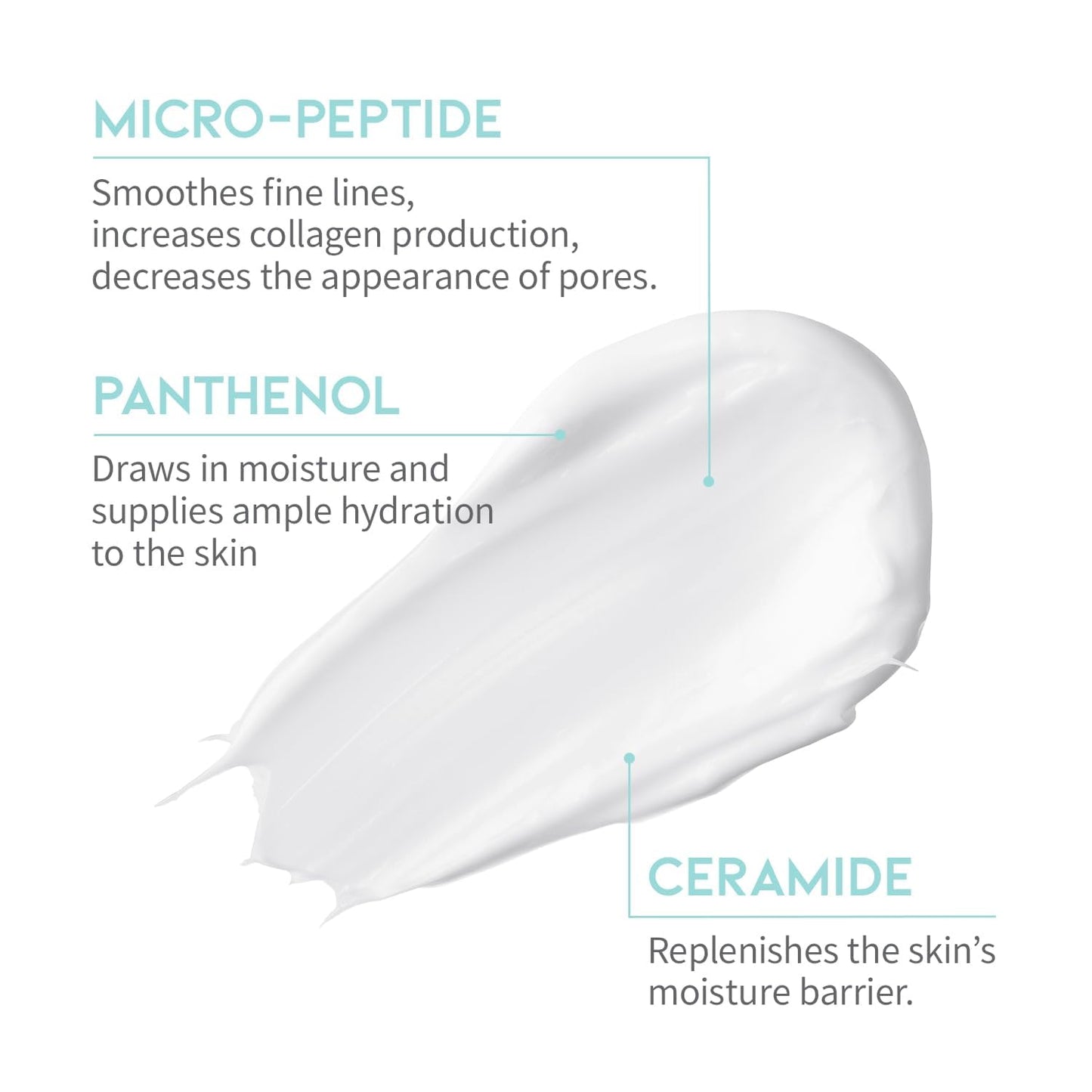 #OOTD Peptide Moisturizer Cream For Face, Dry Sensitive Skin Protection Barrier Cream For Aging Skin, Anti Aging, Hydrating, Peptide, Ceramide, Panthenol (1.69 FL.OZ)